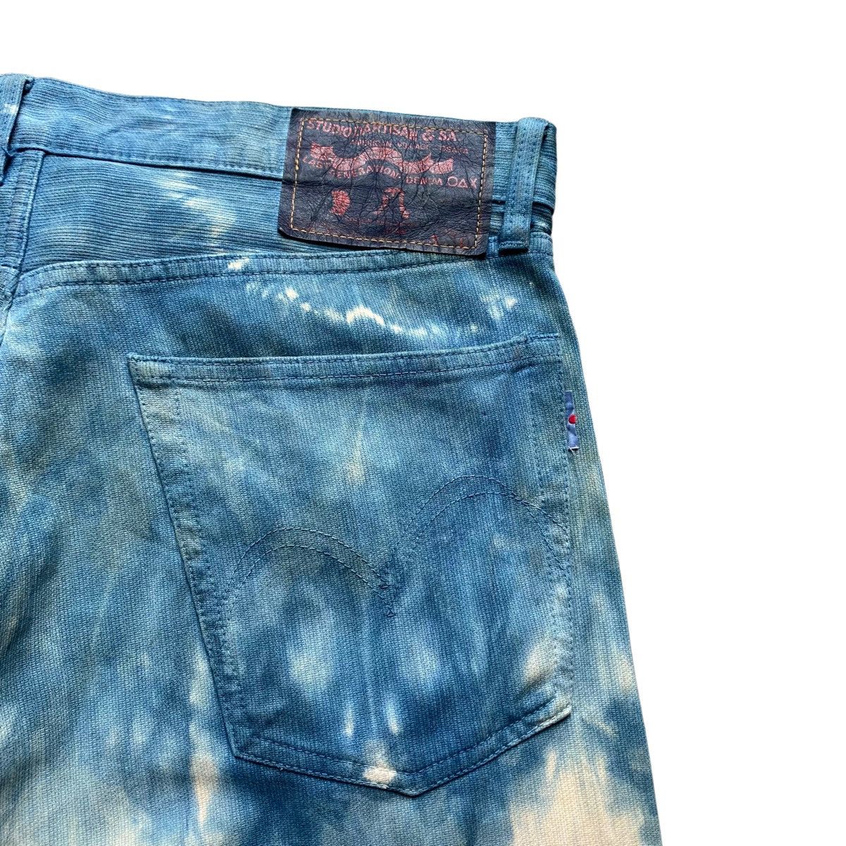 Studio D'Artisan Vtg Spilled Indigo Denim Size US 34 / EU 50 - 11 Thumbnail