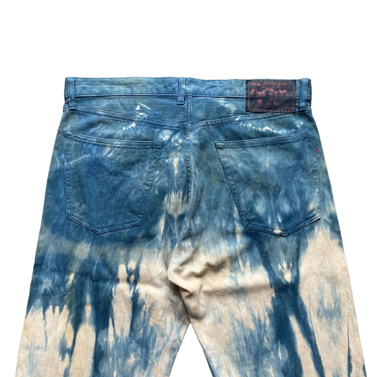 Studio D'Artisan Vtg Spilled Indigo Denim Size US 34 / EU 50 - 3 Thumbnail