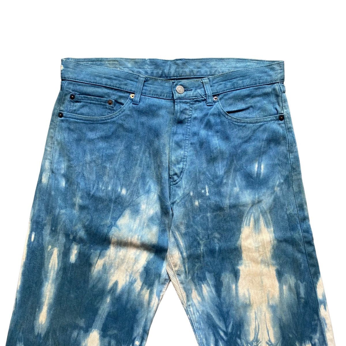 Studio D'Artisan Vtg Spilled Indigo Denim Size US 34 / EU 50 - 4 Thumbnail