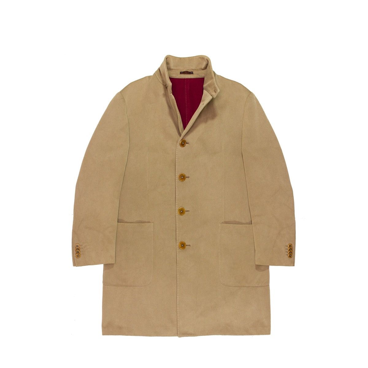 Etro 1960$ ETRO MILANO Iconic Four Buttons Overcoat In Beige | Grailed