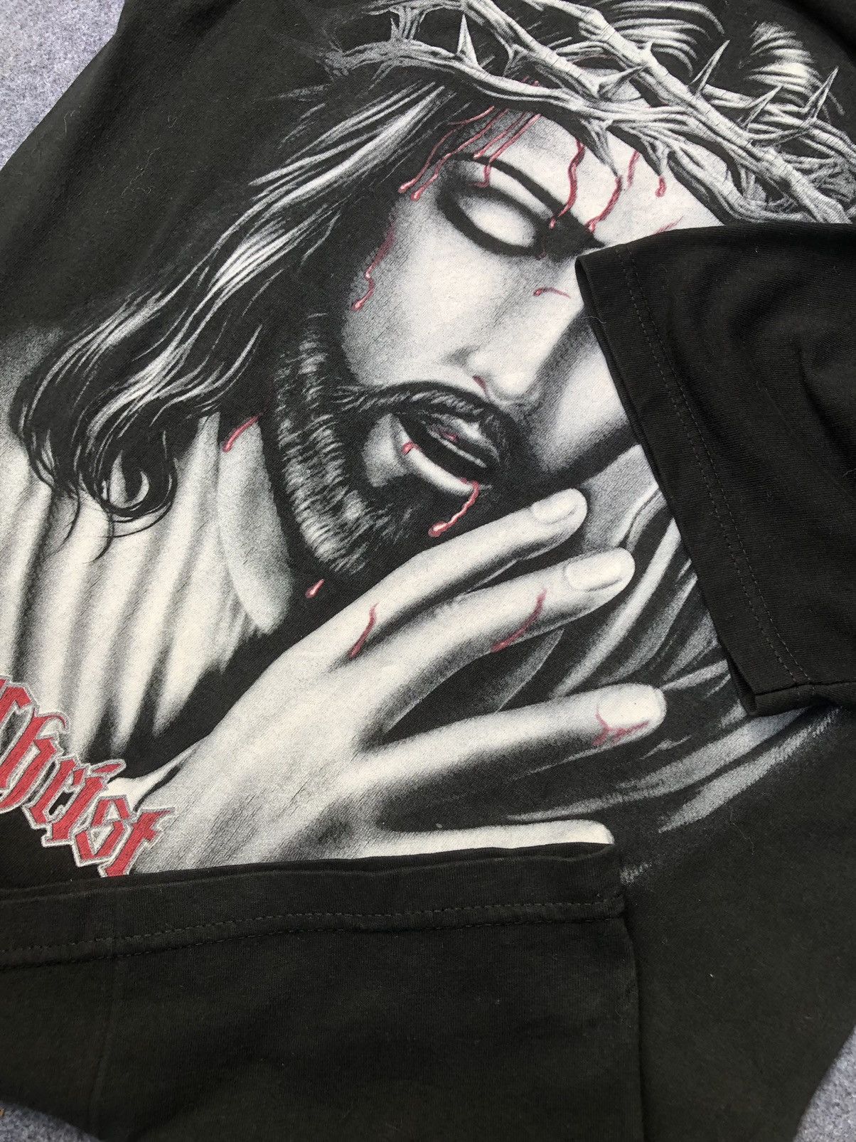 Band Tees Last Drop🔥Rare🔥Vintage Jesus Christ Bleeding T Shirt Size US M / EU 48-50 / 2 - 8 Thumbnail