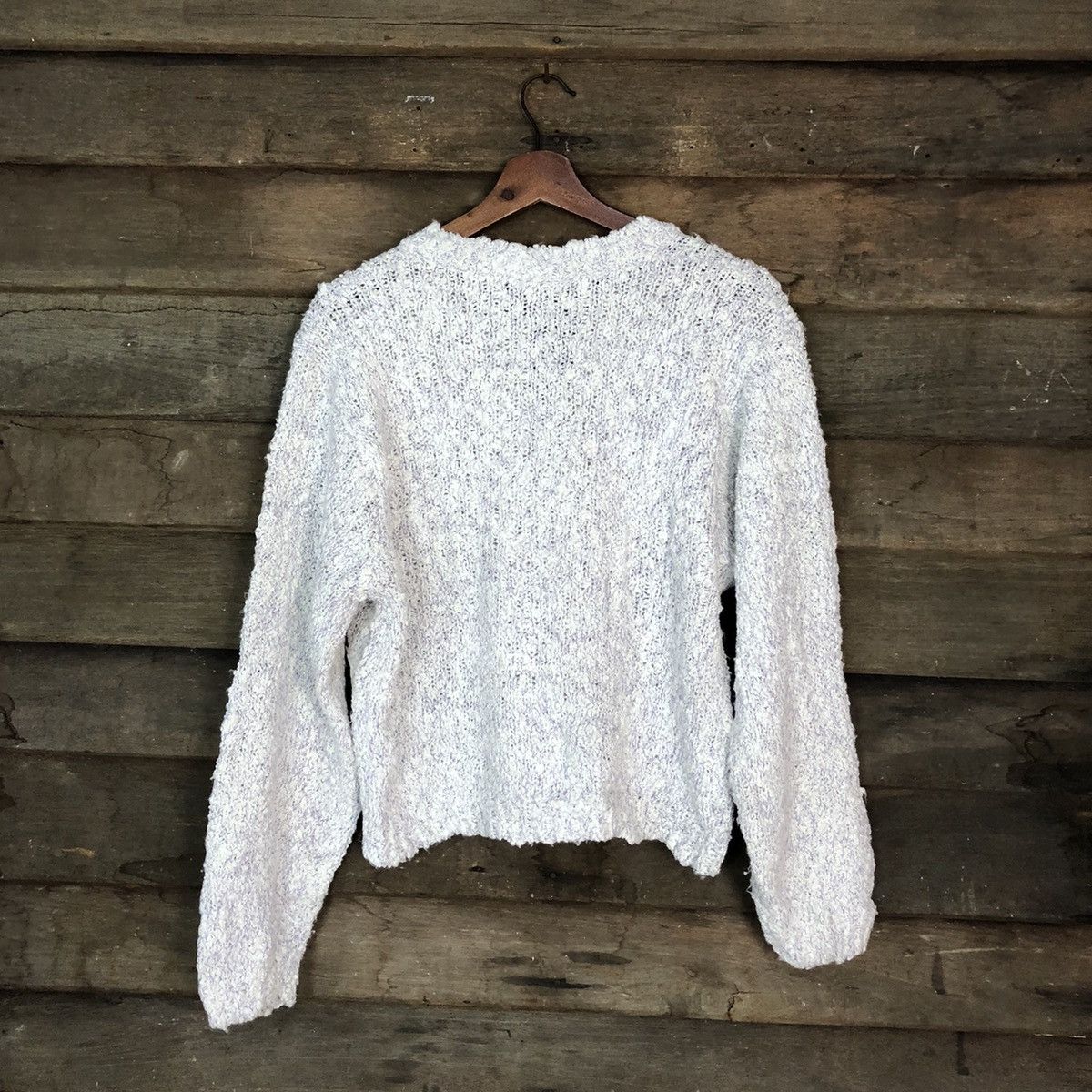 Japanese Brand CP Tokyo White Patterned Cardigans #H011 Size US M / EU 48-50 / 2 - 8 Thumbnail