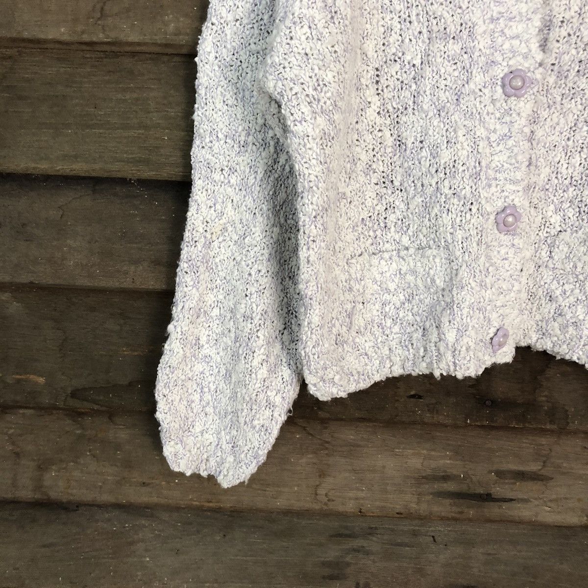 Japanese Brand CP Tokyo White Patterned Cardigans #H011 Size US M / EU 48-50 / 2 - 4 Thumbnail
