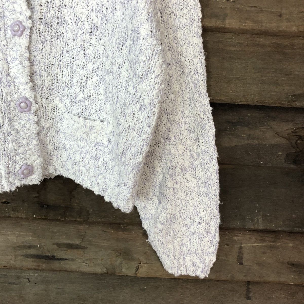 Japanese Brand CP Tokyo White Patterned Cardigans #H011 Size US M / EU 48-50 / 2 - 5 Thumbnail