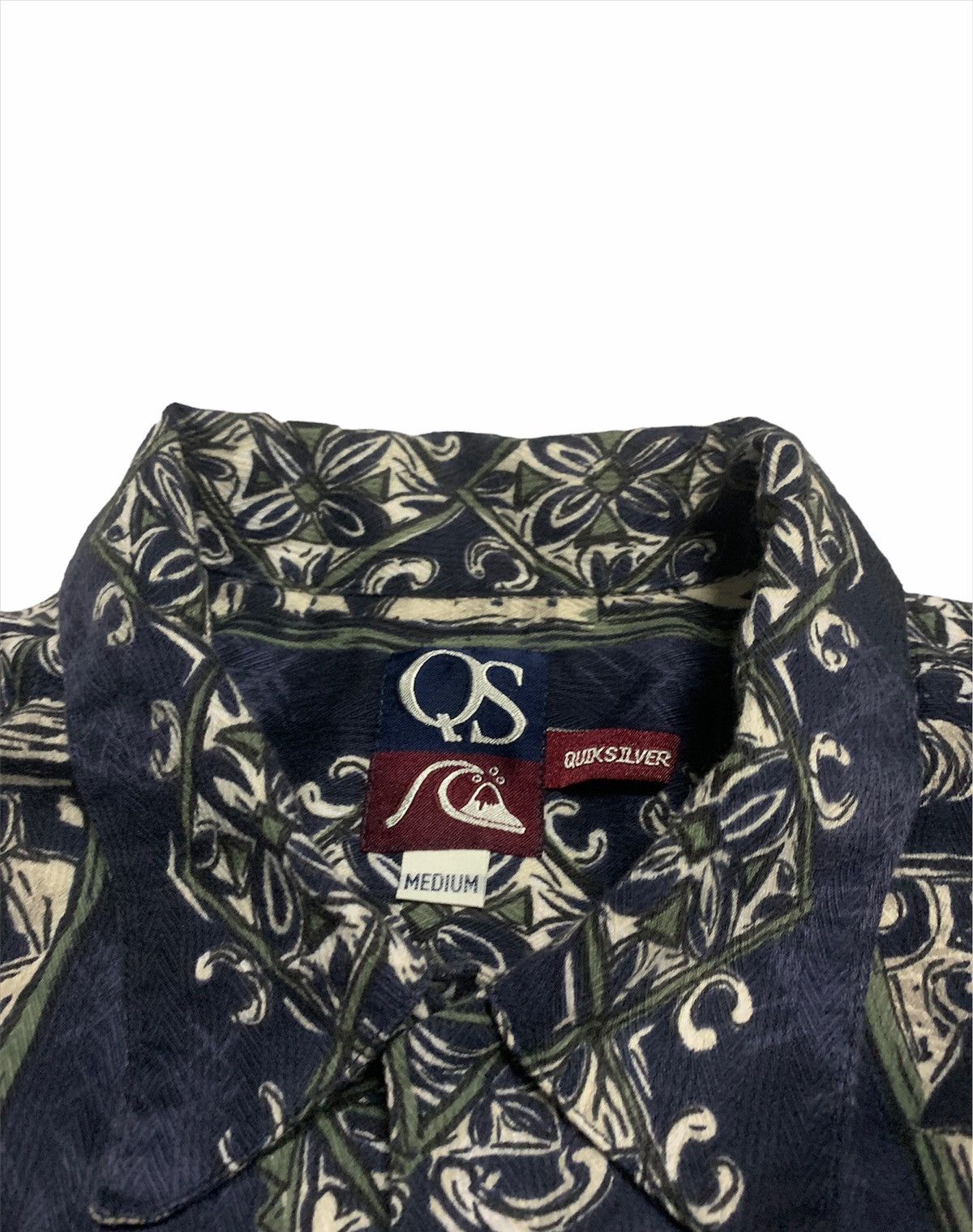 Quiksilver × Vintage 90s Quiksilver rayon surf hawaiian shirt Size US M / EU 48-50 / 2 - 5 Thumbnail
