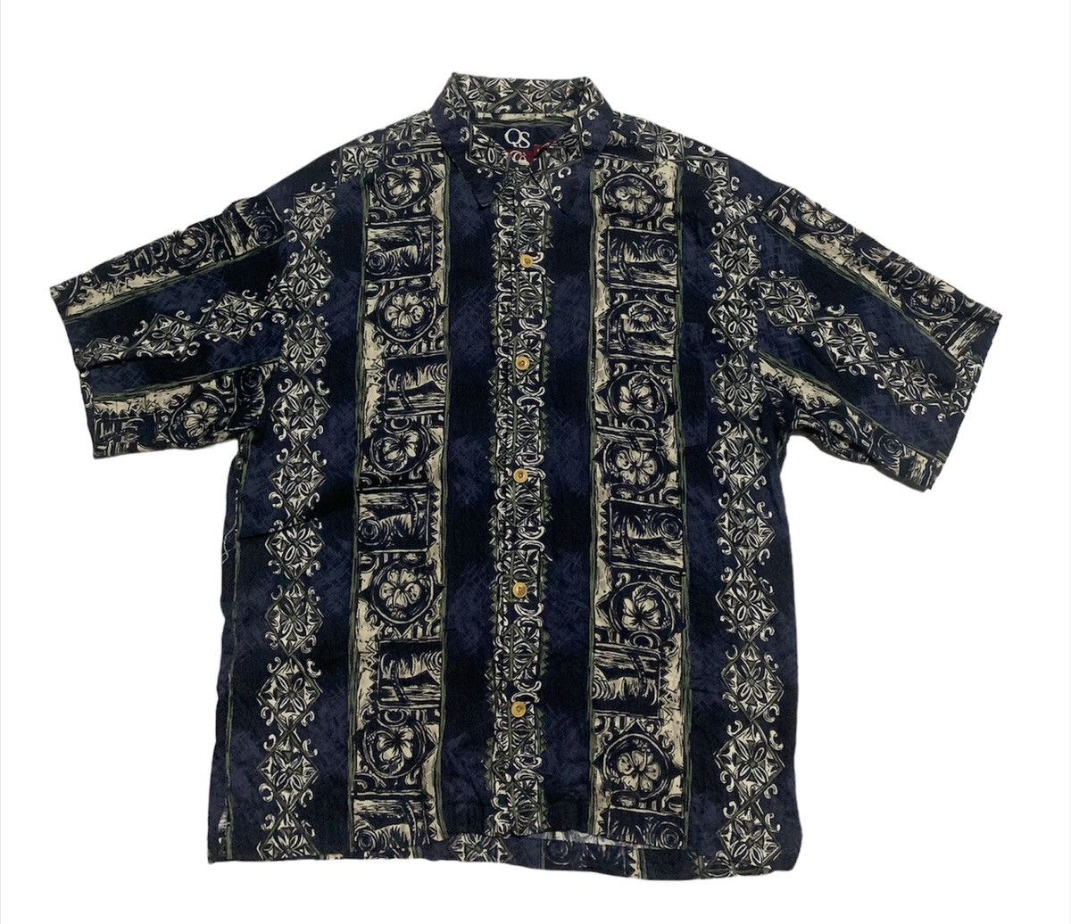 Quiksilver × Vintage 90s Quiksilver rayon surf hawaiian shirt Size US M / EU 48-50 / 2 - 1 Thumbnail