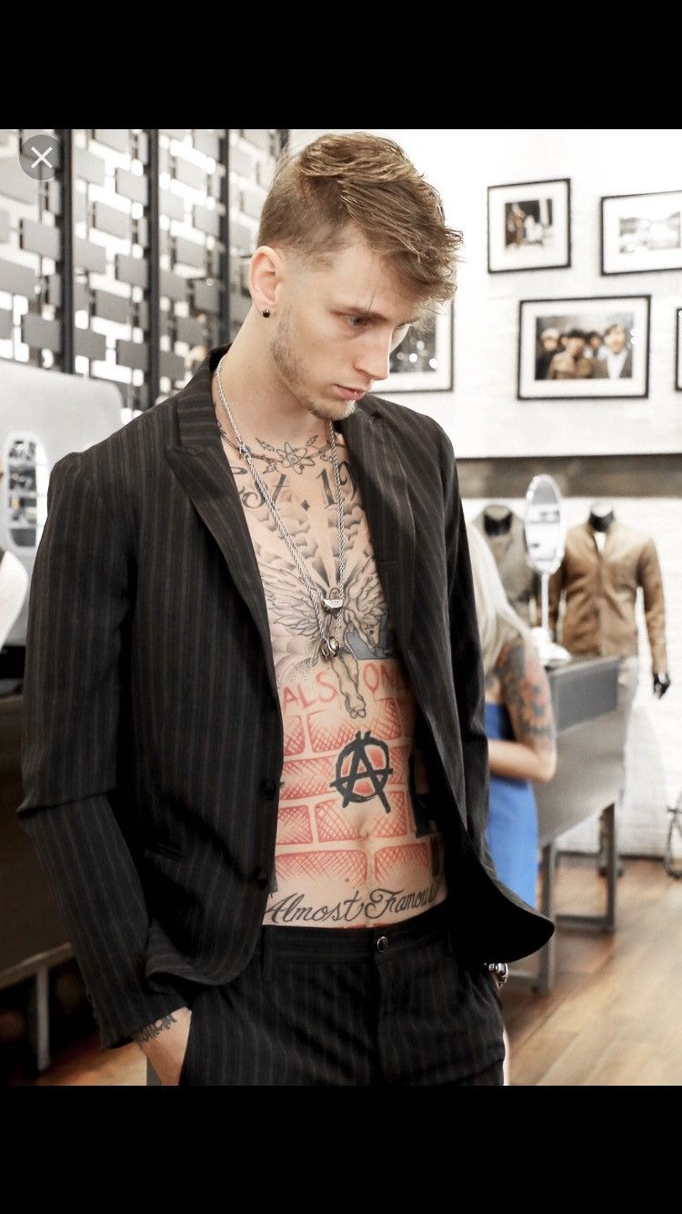 John Varvatos Machine gun Kelly jacket. 48 Size US M / EU 48-50 / 2 - 2 Thumbnail
