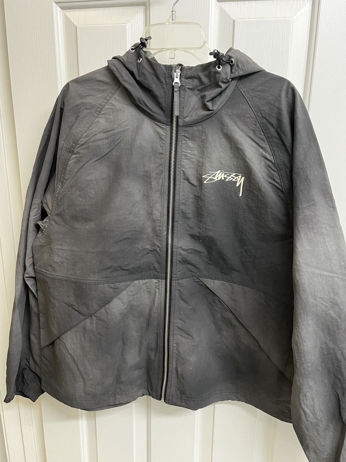 Stussy Stussy Wave Dye Beach Shell Jacket Black | Grailed