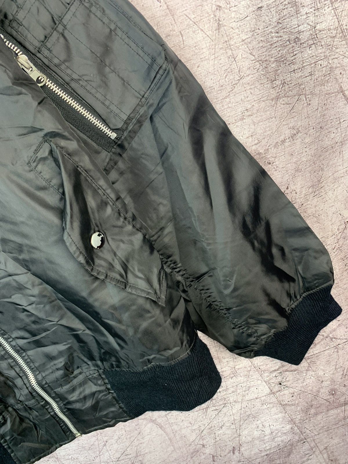 Vintage Vintage MA 1 Bomber Jacket Reversible Military Flyers Nylon Size US L / EU 52-54 / 3 - 4 Thumbnail