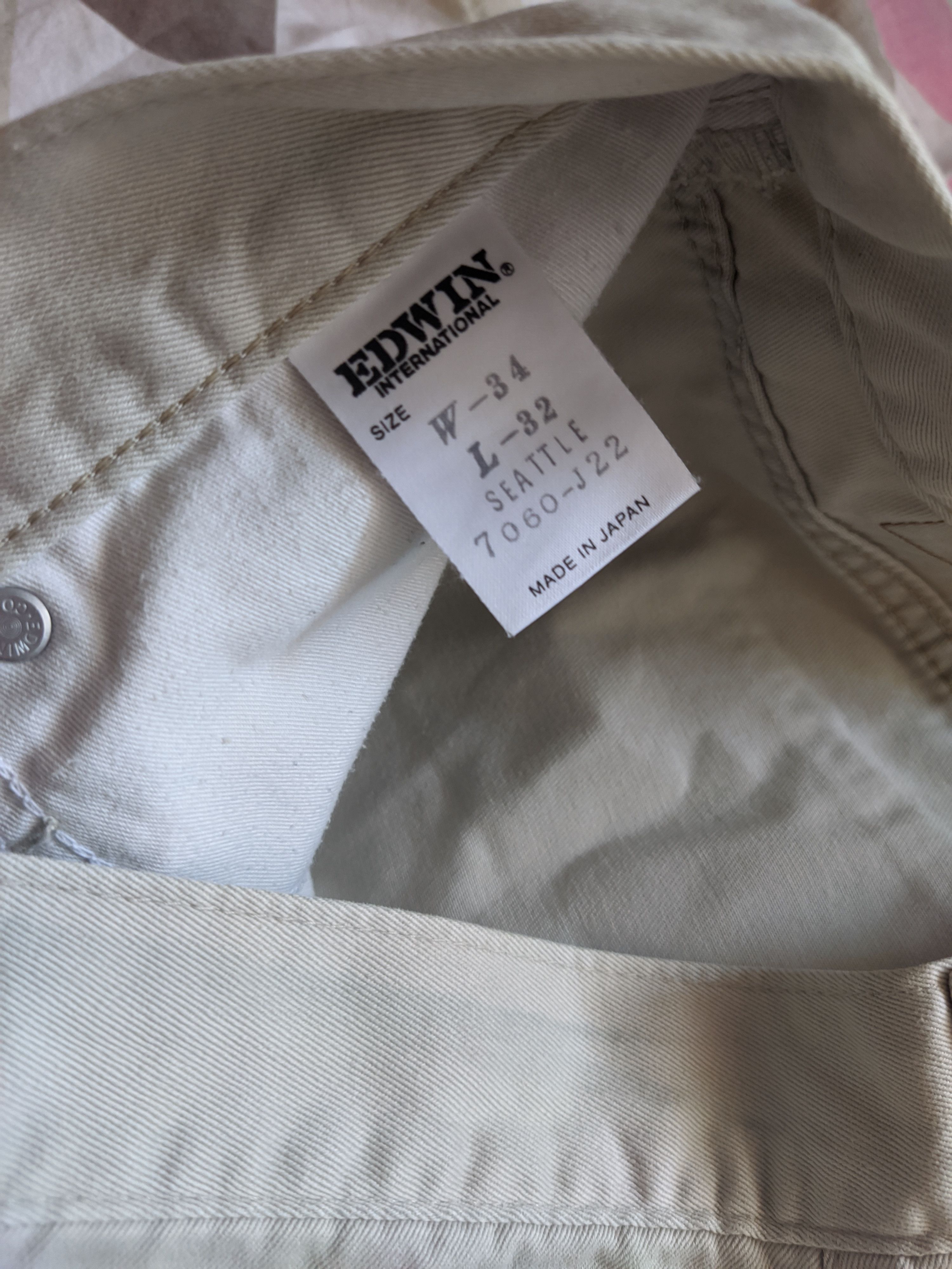 Edwin × Japanese Brand × Vintage Vintage Edwin Jeans 34x32 MADE IN JAPAN Size US 34 / EU 50 - 4 Thumbnail