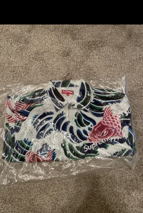 Supreme Supreme Waves Work Jacket Sz M | Grailed