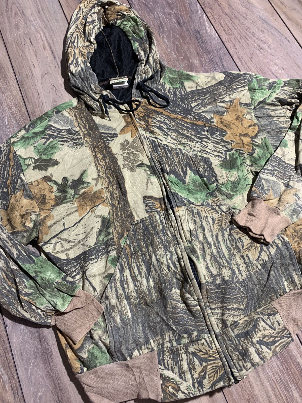 Vintage Vintage 90s ozark trail real tree Camo zip up hoodie | Grailed