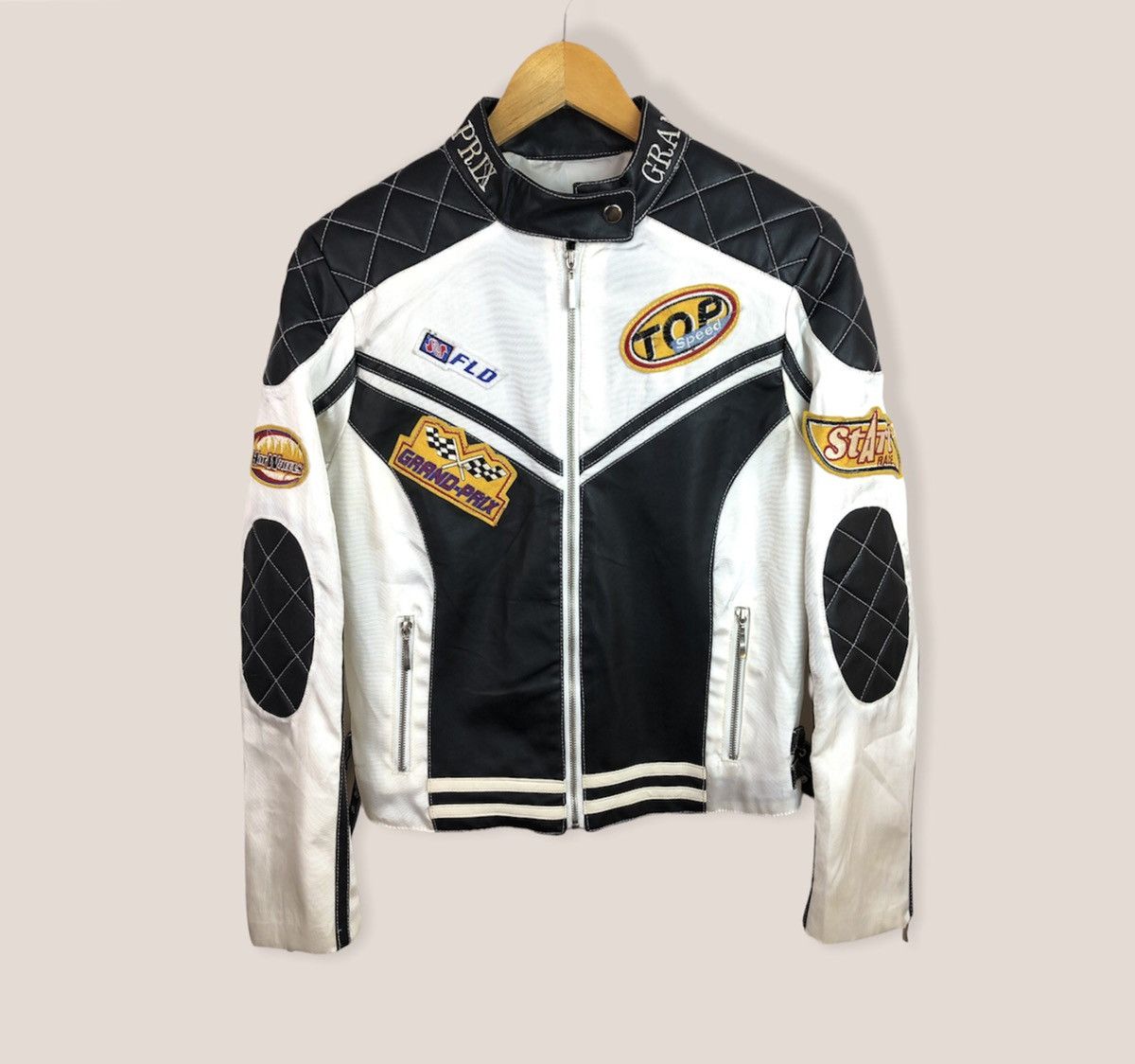 image of Vintage Crazy Carti Racing Jacket/motorcycle Jacket in Black, Men's (Size Small)