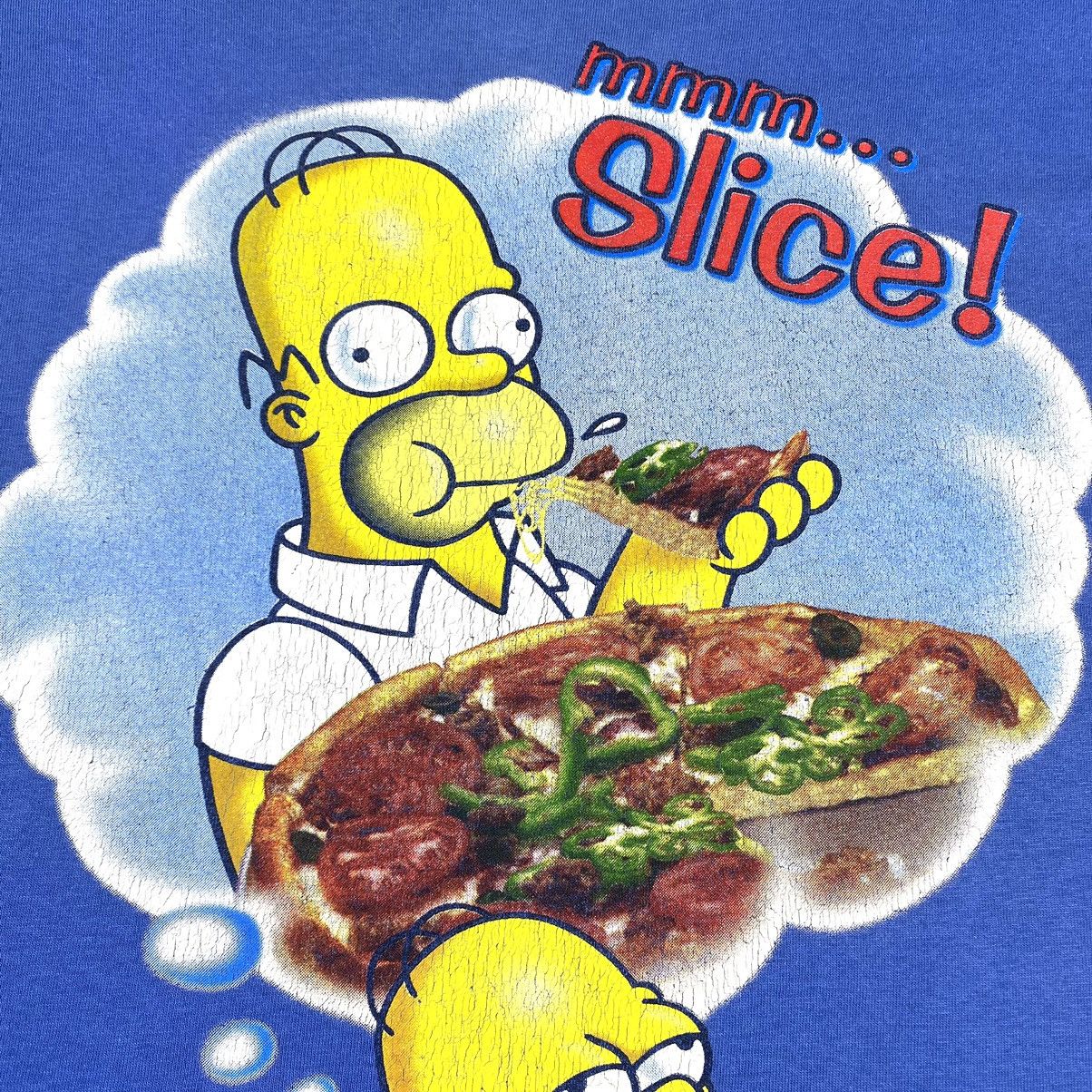 Cartoon Network 00’s Vintage The Simpsons Hot-Dog Slice Archive T Shirt Size US XL / EU 56 / 4 - 3 Thumbnail