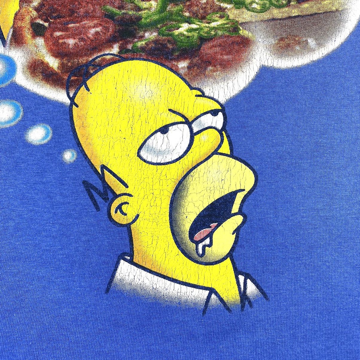 Cartoon Network 00’s Vintage The Simpsons Hot-Dog Slice Archive T Shirt Size US XL / EU 56 / 4 - 5 Thumbnail