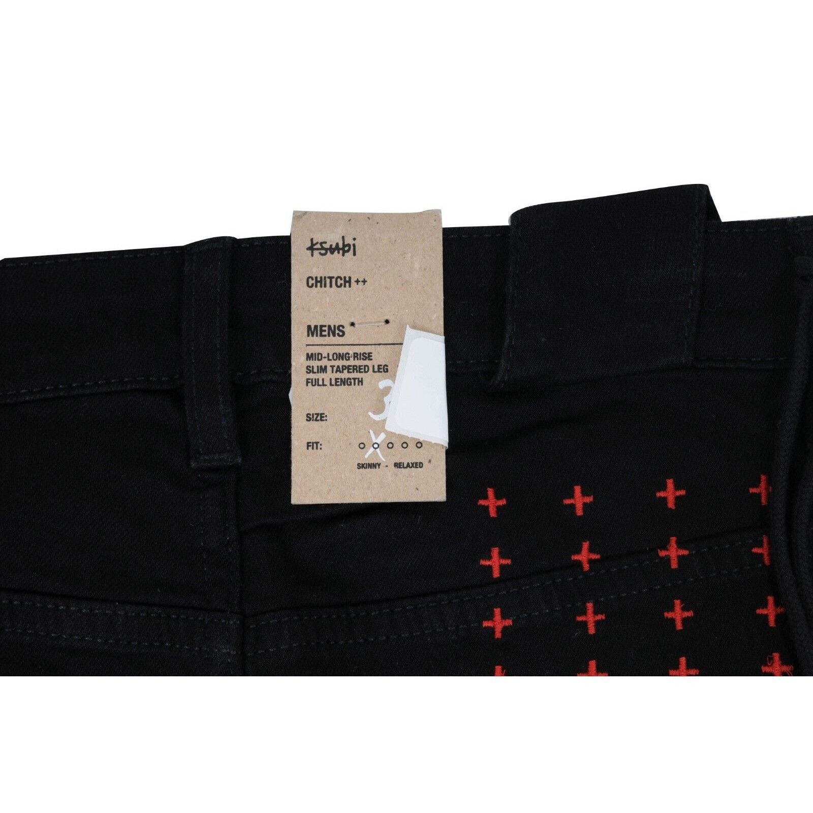 Ksubi Slim Tapered Fit Chitch Laid Back Denim Jeans - 01305 Size US 33 - 10 Thumbnail