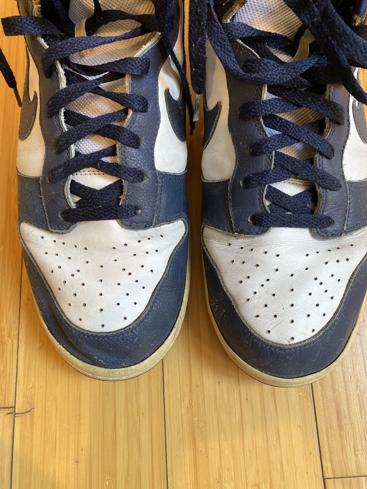 Nike Vintage Nike Dunk High - Navy/White (sz11) Size US 11 / EU 44 - 6 Thumbnail