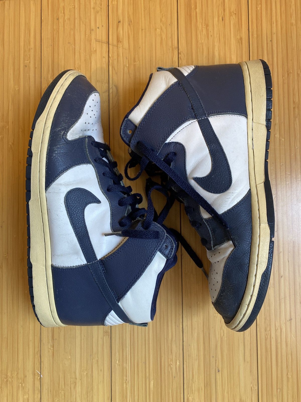 Nike Vintage Nike Dunk High - Navy/White (sz11) Size US 11 / EU 44 - 1 Thumbnail