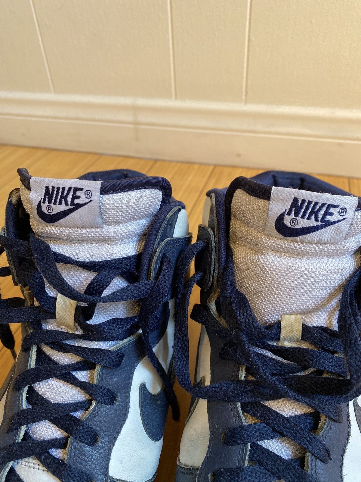 Nike Vintage Nike Dunk High - Navy/White (sz11) Size US 11 / EU 44 - 5 Thumbnail