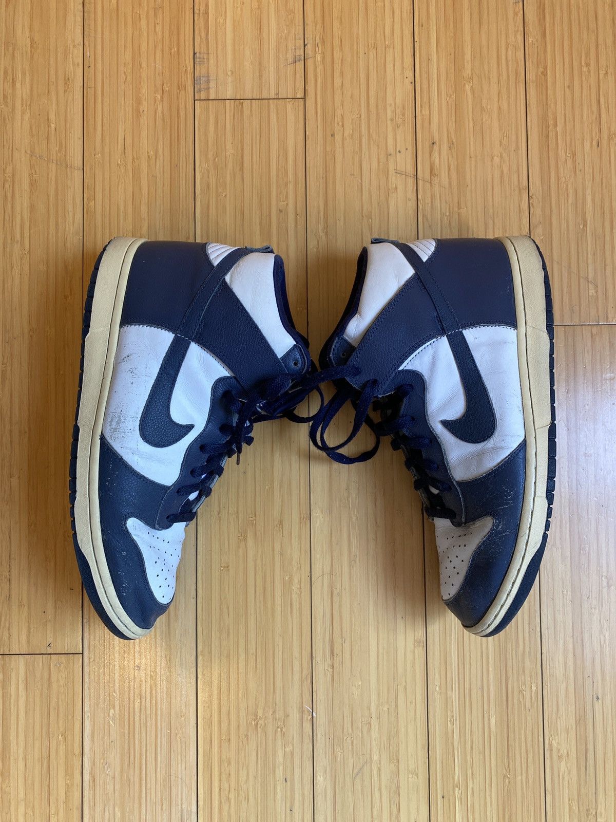 Nike Vintage Nike Dunk High - Navy/White (sz11) Size US 11 / EU 44 - 2 Thumbnail