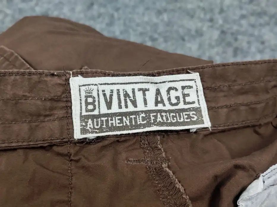 Japanese Brand Vintage 90's Japanese Bondage Military Brown Cargo Pants Size US 34 / EU 50 - 9 Thumbnail