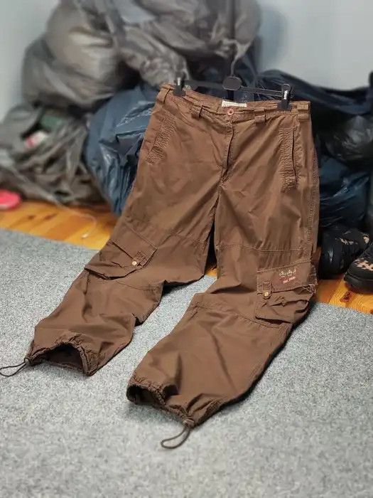Japanese Brand Vintage 90's Japanese Bondage Military Brown Cargo Pants Size US 34 / EU 50 - 10 Thumbnail