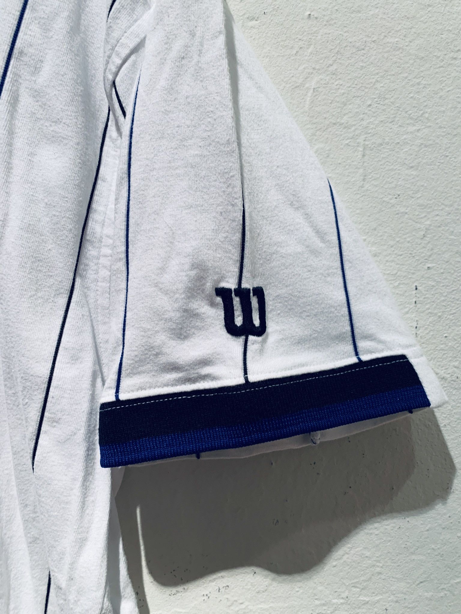 Vintage × Wilson *RARE* Vintage Wilson Striped Tennis Polo Shirt - L/XL Size US L / EU 52-54 / 3 - 3 Thumbnail