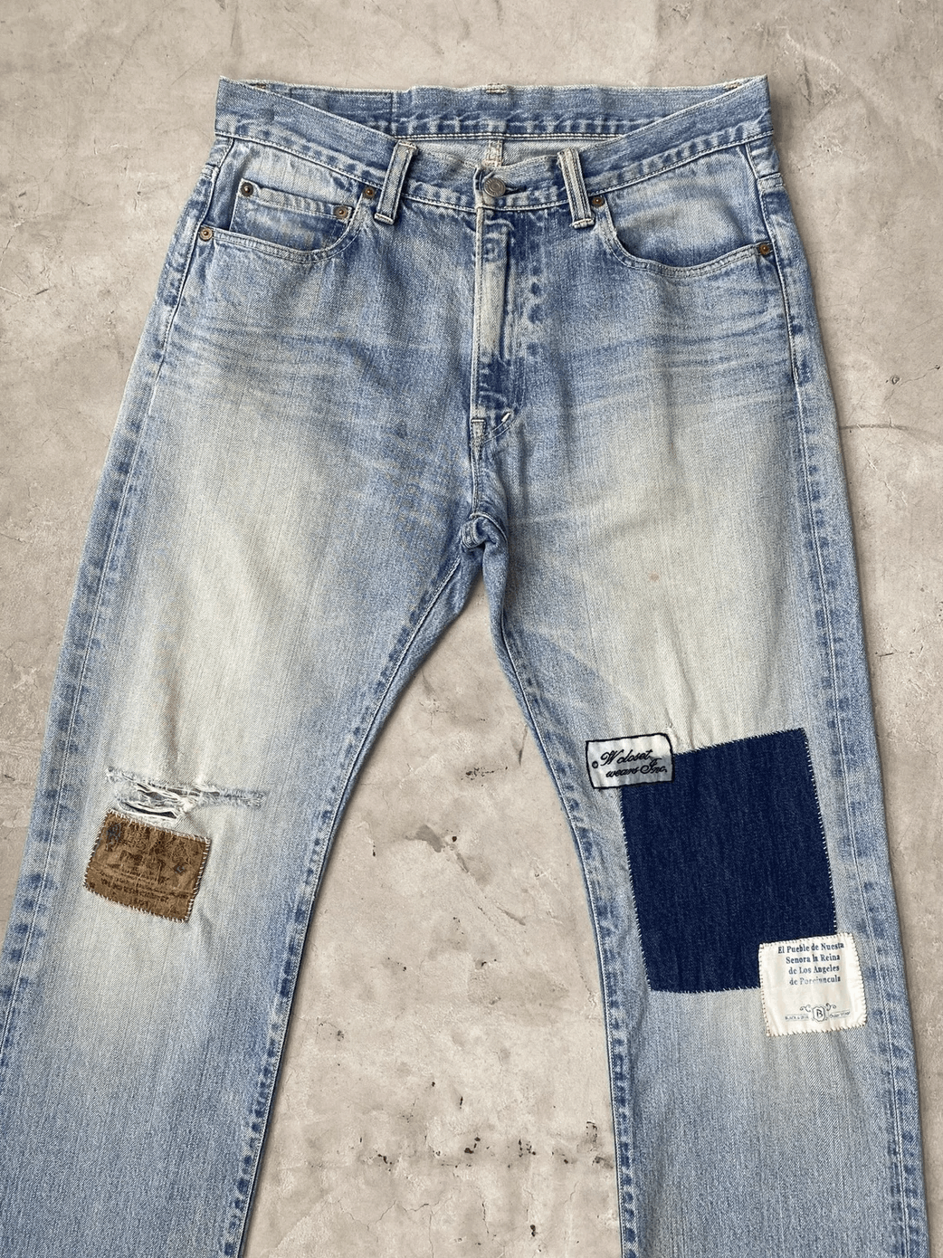 Blue Blue Japan Blue Blue Japan Patchwork Jeans Size US 32 / EU 48 - 3 Thumbnail