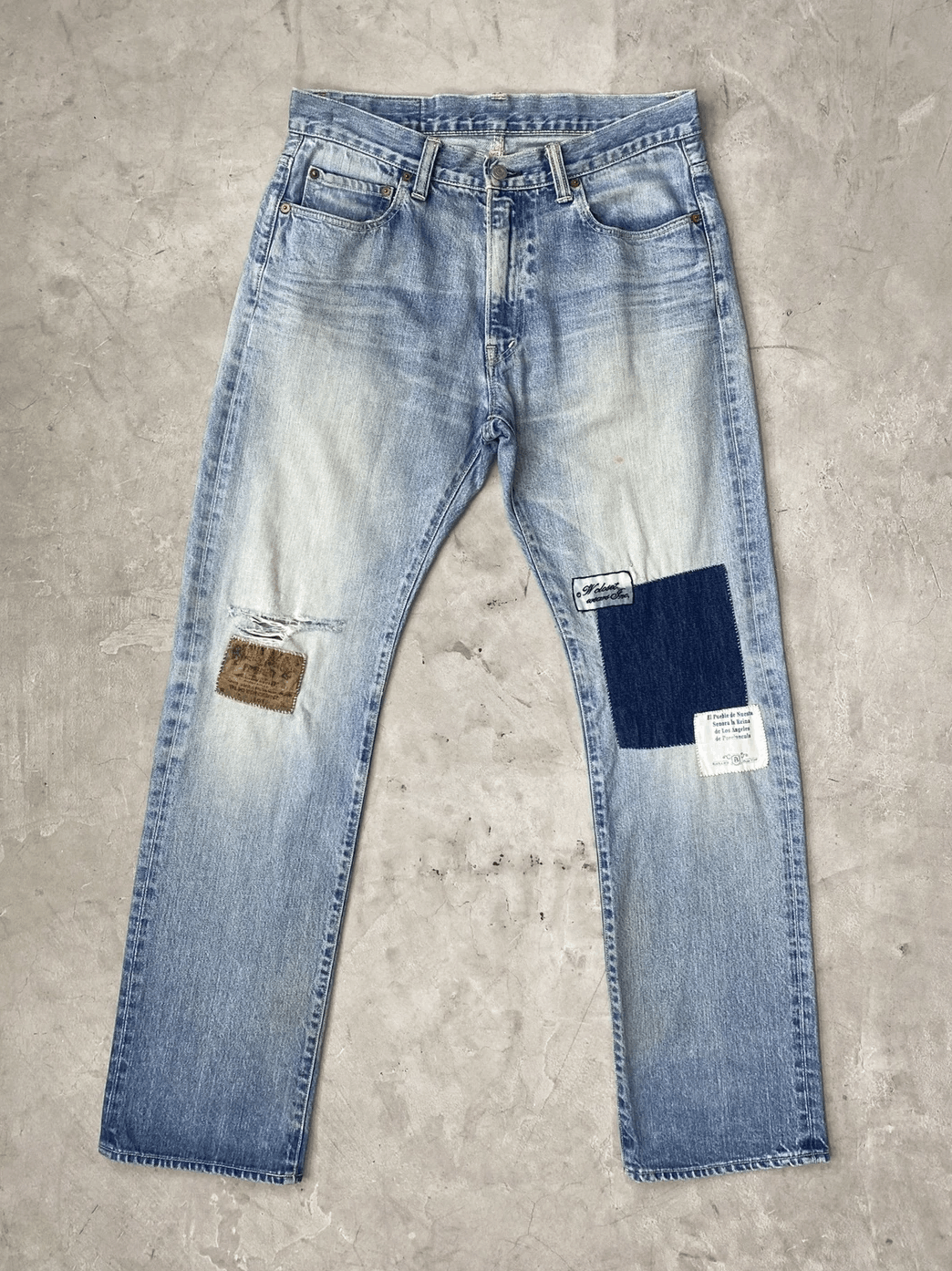 Blue Blue Japan Blue Blue Japan Patchwork Jeans Size US 32 / EU 48 - 1 Thumbnail