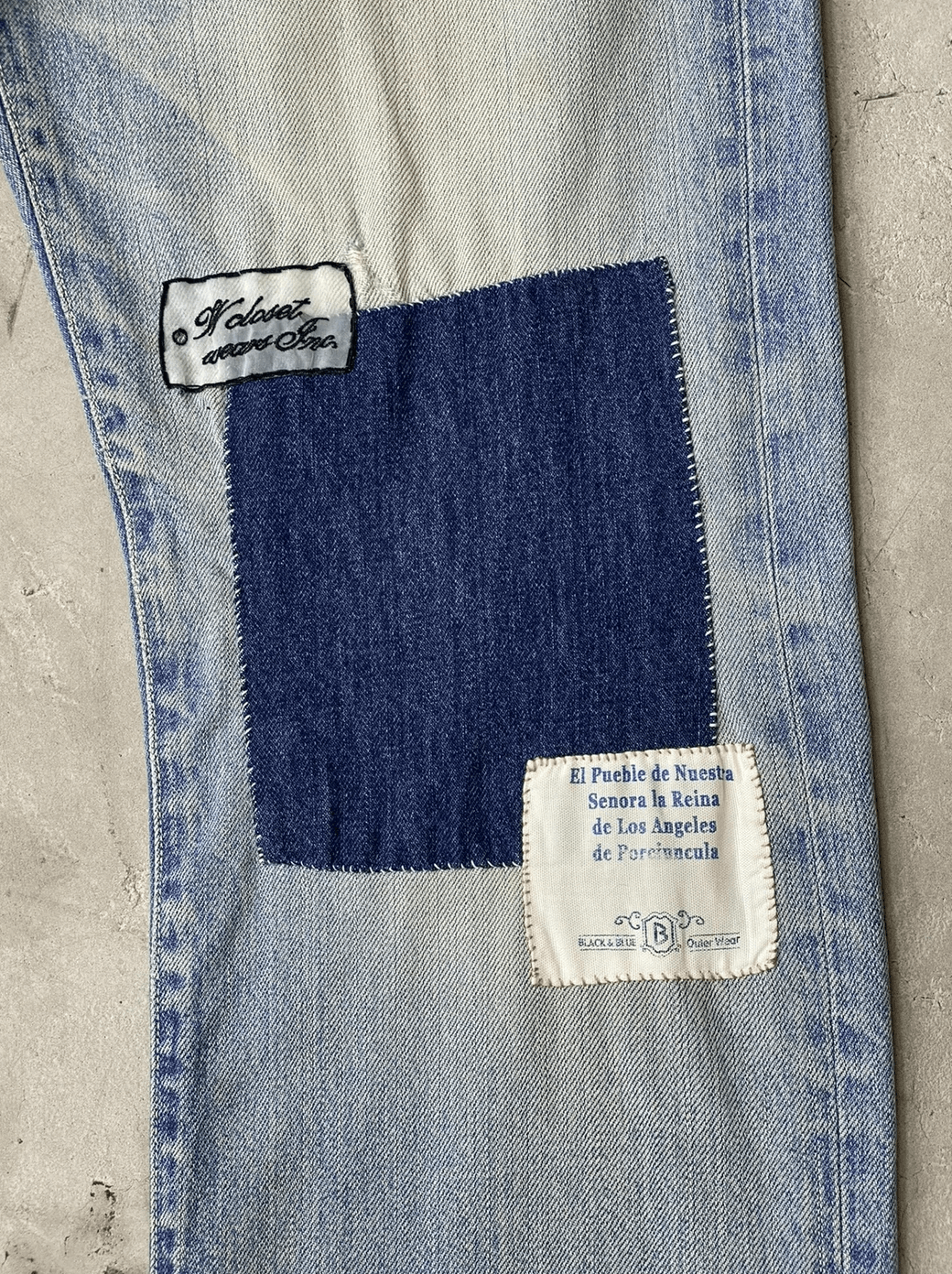 Blue Blue Japan Blue Blue Japan Patchwork Jeans Size US 32 / EU 48 - 4 Thumbnail
