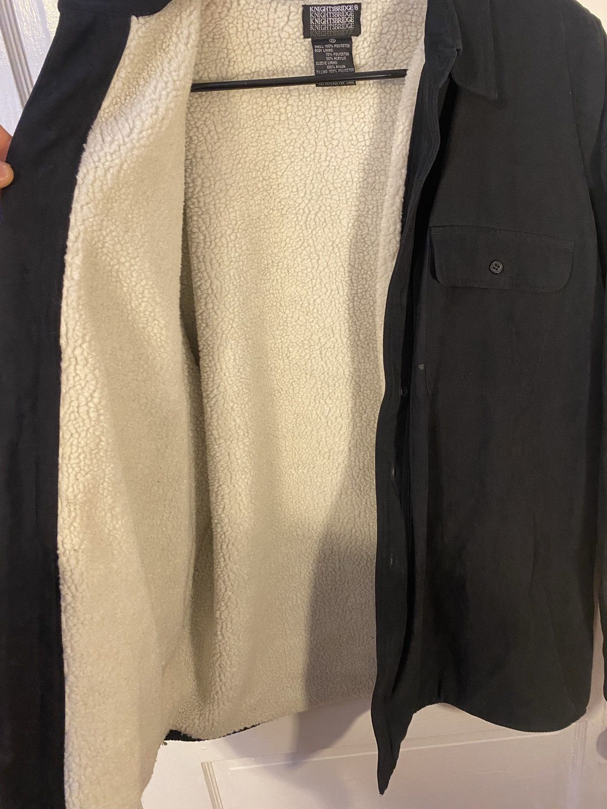 Knightsbridge Vintage Knightsbridge Sherpa Lined Suede Shirt Jacket Size US XL / EU 56 / 4 - 3 Thumbnail