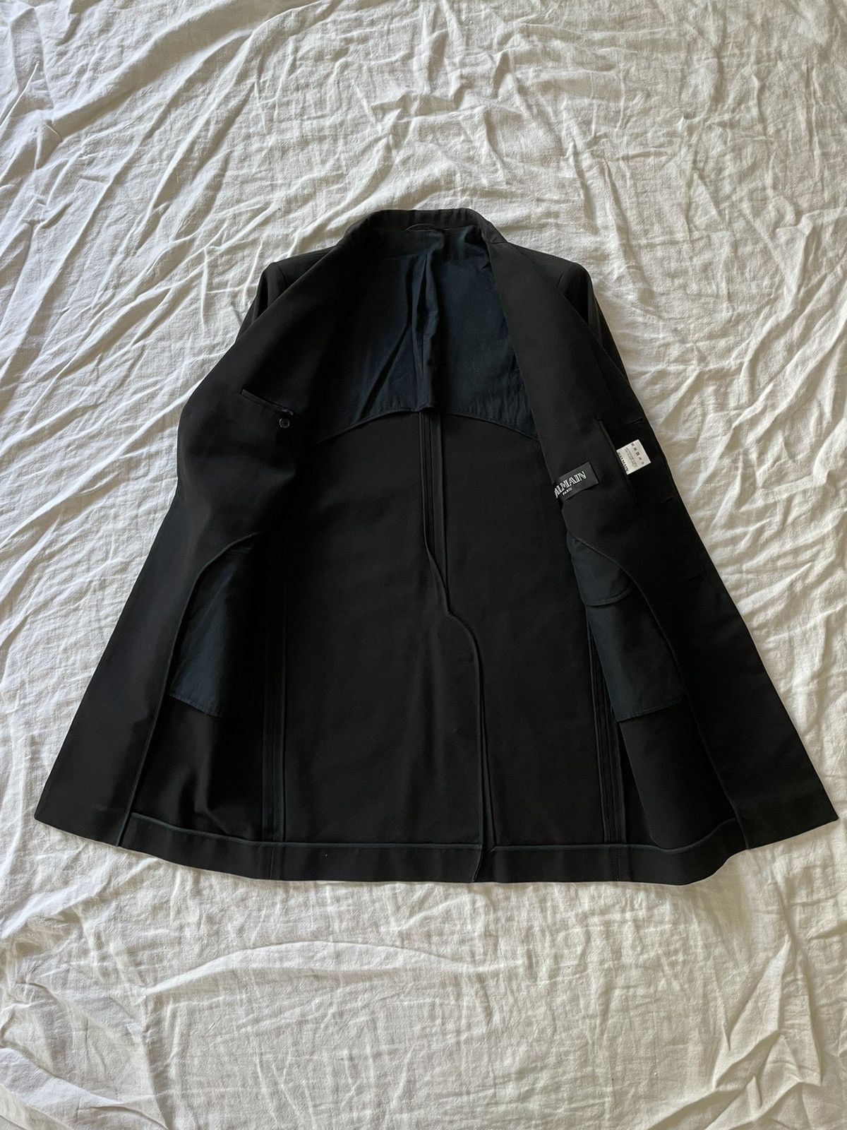 Balmain Christophe Decarnin era black overcoat Size US M / EU 48-50 / 2 - 3 Thumbnail