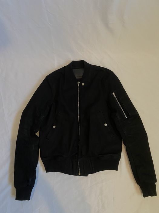 Rick Owens Drkshdw Rick Owens 16oz Japanese Selvedge Denim Bomber ...