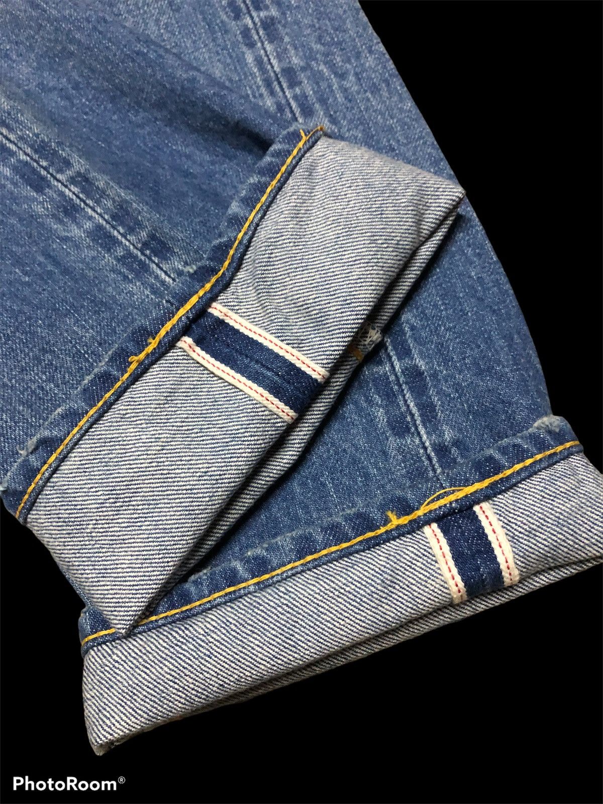 Japanese Brand × URBAN RESEARCH DOORS SELVEDGE⚡️DENI MADE REDLINE DISTRESSED DENIM Size US 28 / EU 44 - 3 Thumbnail