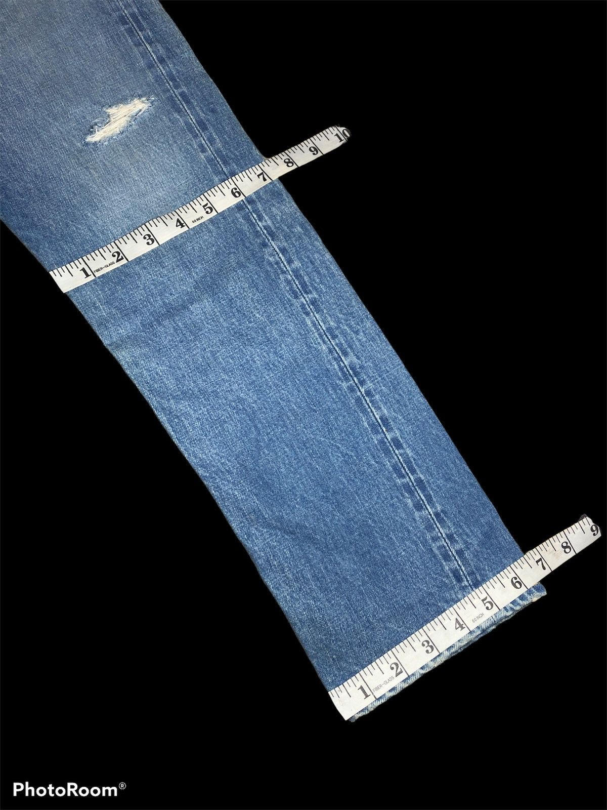 Japanese Brand × URBAN RESEARCH DOORS SELVEDGE⚡️DENI MADE REDLINE DISTRESSED DENIM Size US 28 / EU 44 - 7 Thumbnail