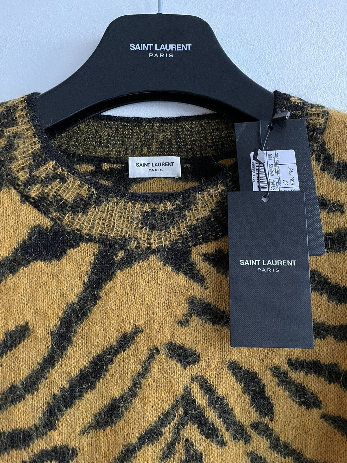 Saint Laurent Paris × Yves Saint Laurent $1,600 Limited Edition Runway Saint Laurent Sweater Size US M / EU 48-50 / 2 - 2 Thumbnail