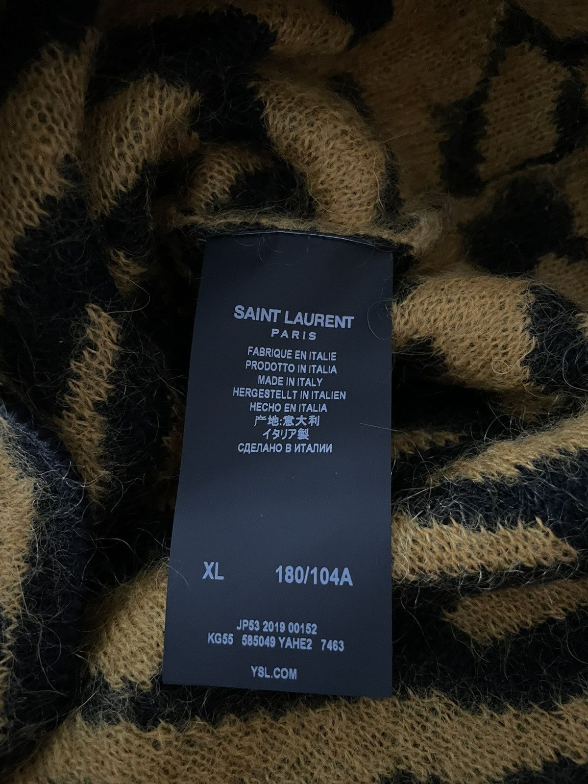 Saint Laurent Paris × Yves Saint Laurent $1,600 Limited Edition Runway Saint Laurent Sweater Size US M / EU 48-50 / 2 - 4 Thumbnail