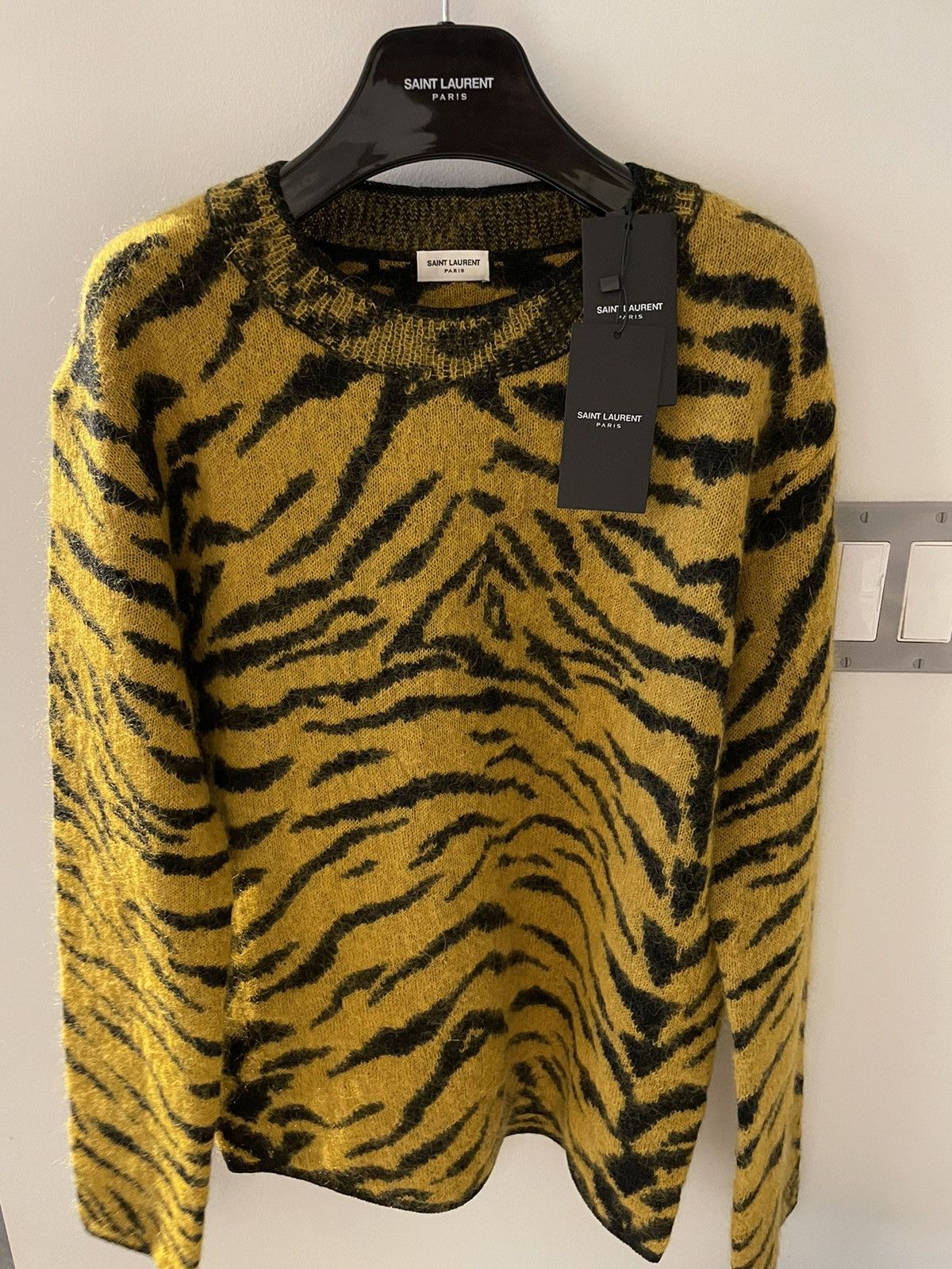 Saint Laurent Paris × Yves Saint Laurent $1,600 Limited Edition Runway Saint Laurent Sweater Size US M / EU 48-50 / 2 - 6 Thumbnail