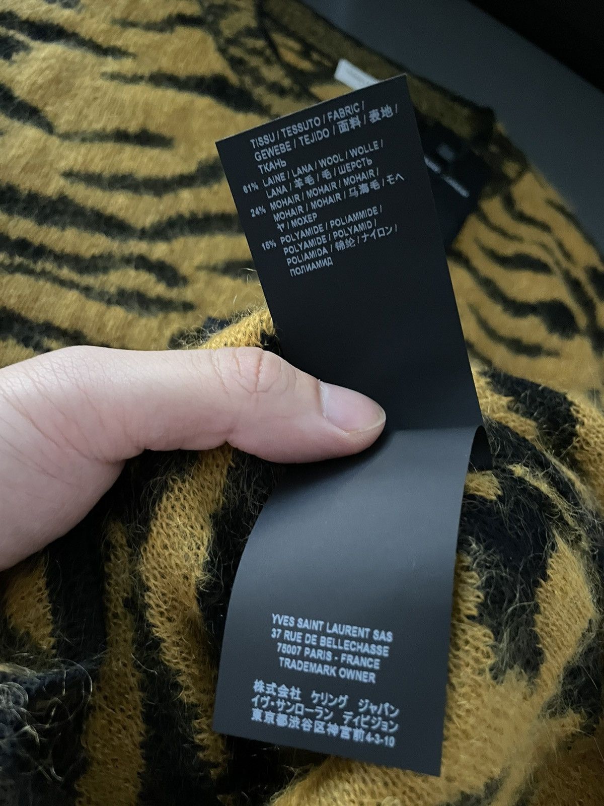 Saint Laurent Paris × Yves Saint Laurent $1,600 Super Runway Saint Laurent Sweater Brand New Size US L / EU 52-54 / 3 - 14 Thumbnail