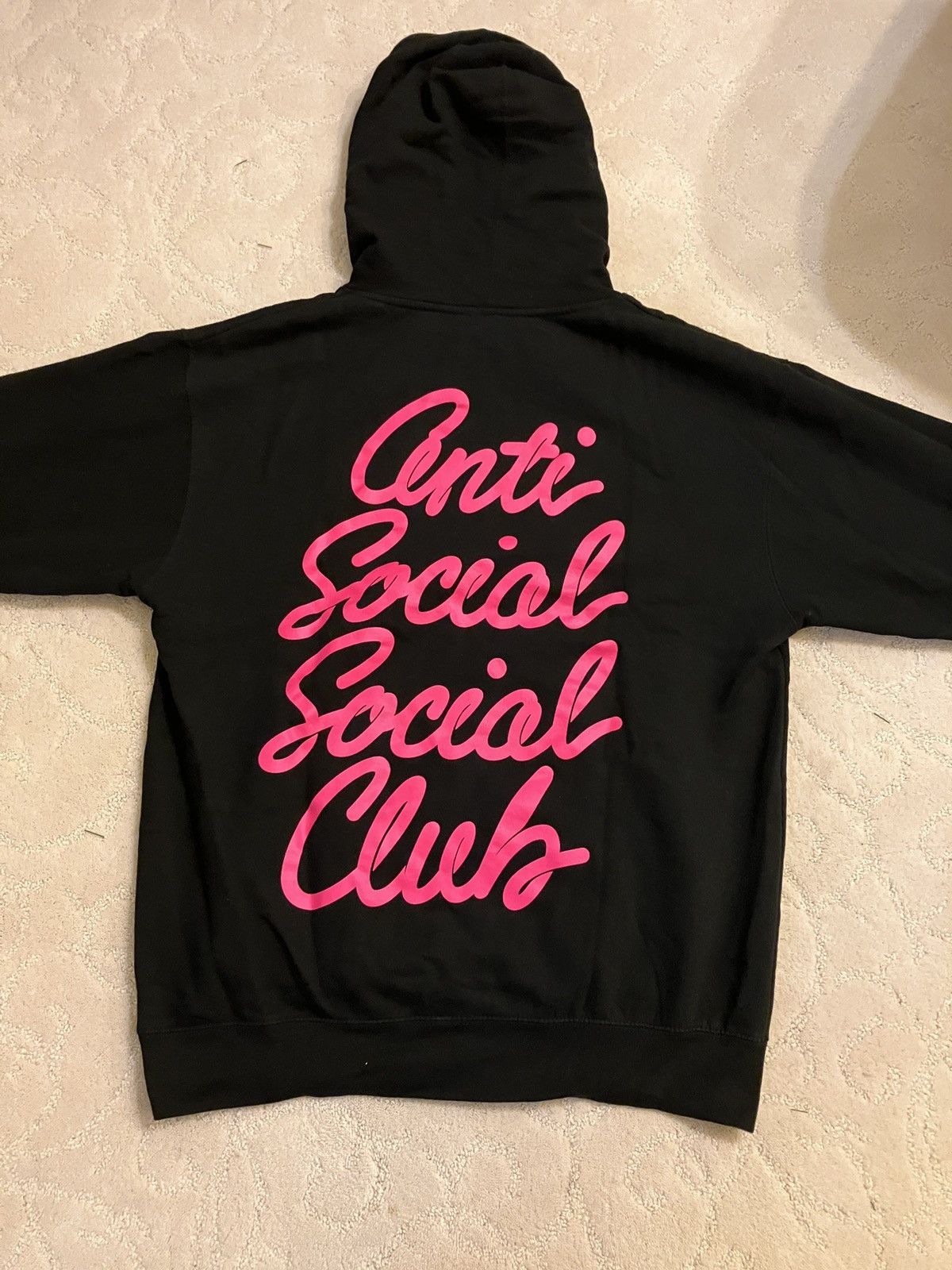 Anti Social Social Club Anti Social Social Club Pink Script Hoodie Size US L / EU 52-54 / 3 - 1 Thumbnail