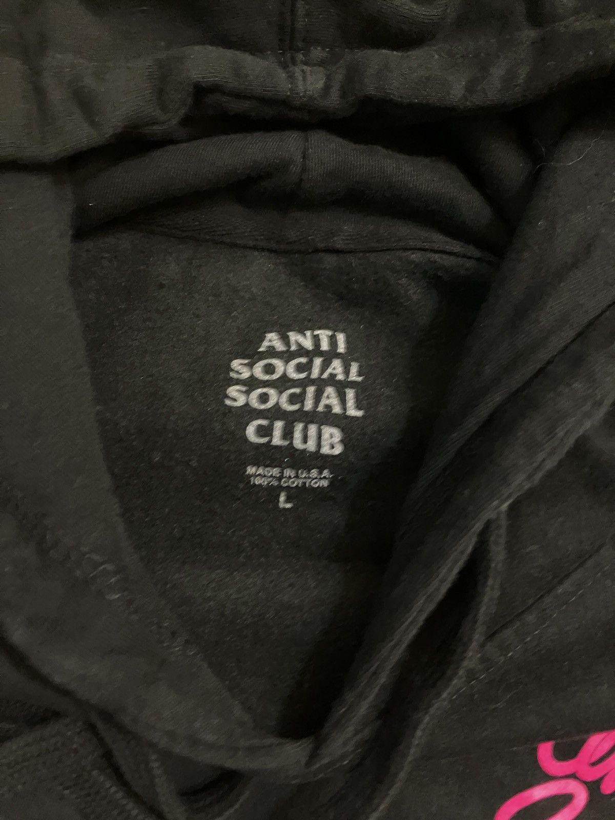 Anti Social Social Club Anti Social Social Club Pink Script Hoodie Size US L / EU 52-54 / 3 - 3 Thumbnail