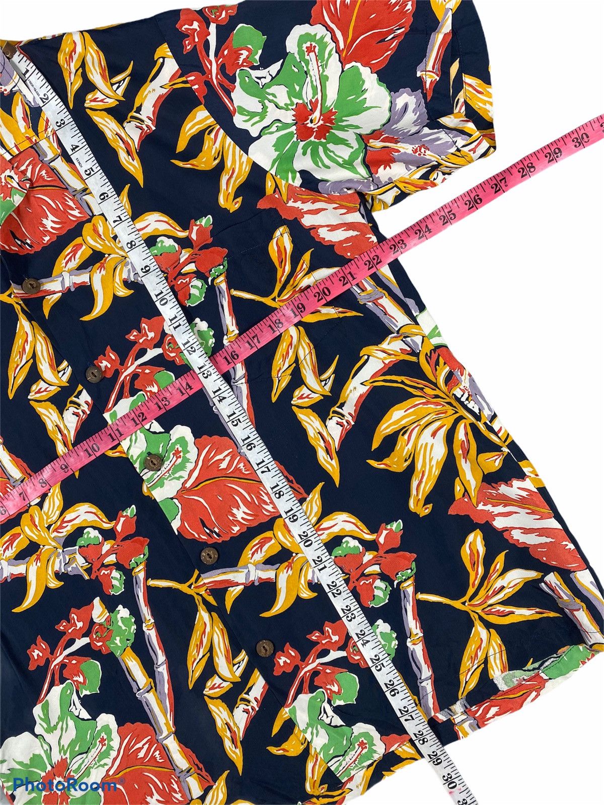Vintage Vintage 60/70s Hawaiian Rayon Shirt Button Up Size US L / EU 52-54 / 3 - 3 Thumbnail