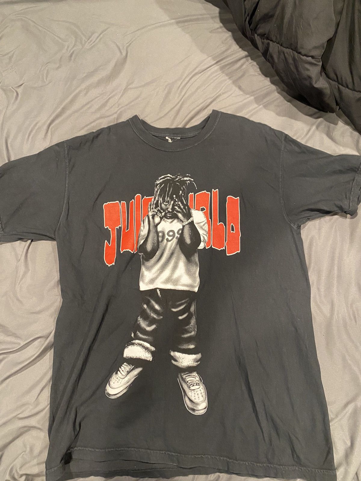 999 Club × Vlone Vlone x Juice WRLD Black Man Of The World T-Shirt Size US L / EU 52-54 / 3 - 1 Thumbnail