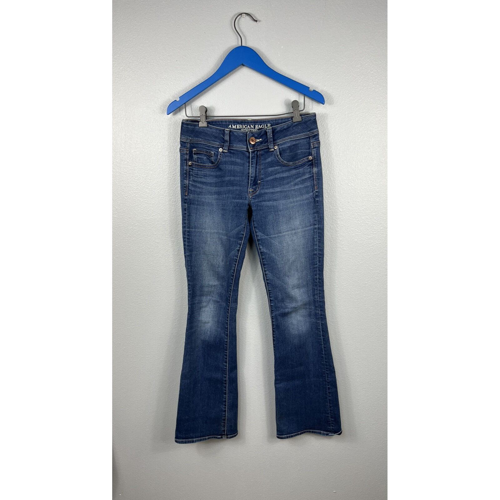 Jeans American Eagle Slim Boot Dark - Taille 4 Regular, Super Stretch, Occasion Excellent état