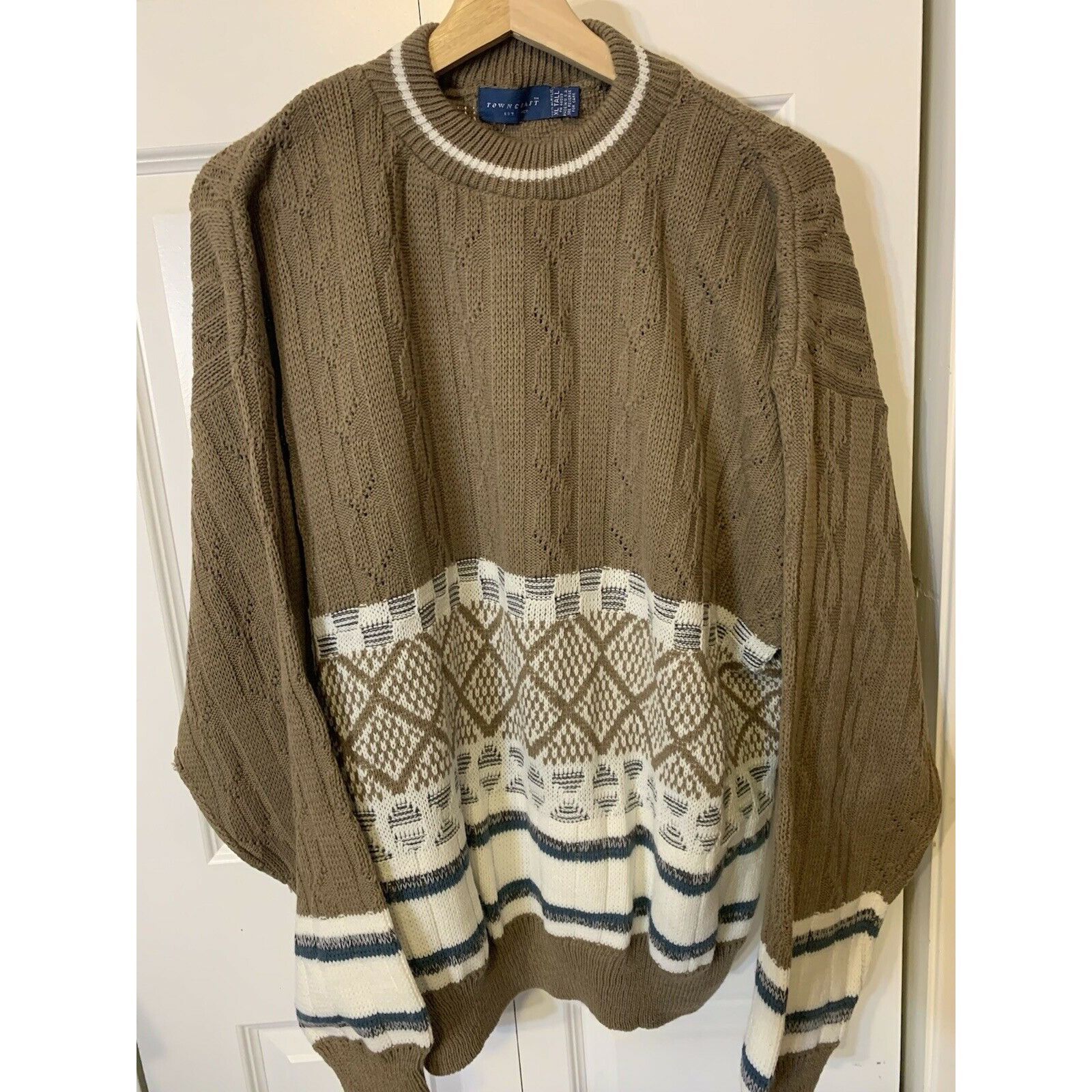 Towncraft Vintage Towncraft Made In USA Men’s Sz XLT Long Sleeve Pullo Size US XL / EU 56 / 4 - 3 Thumbnail
