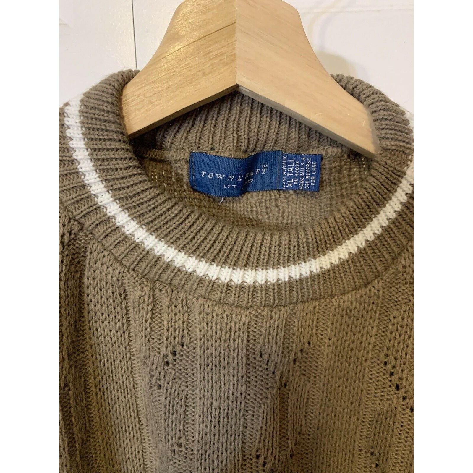 Towncraft Vintage Towncraft Made In USA Men’s Sz XLT Long Sleeve Pullo Size US XL / EU 56 / 4 - 2 Thumbnail