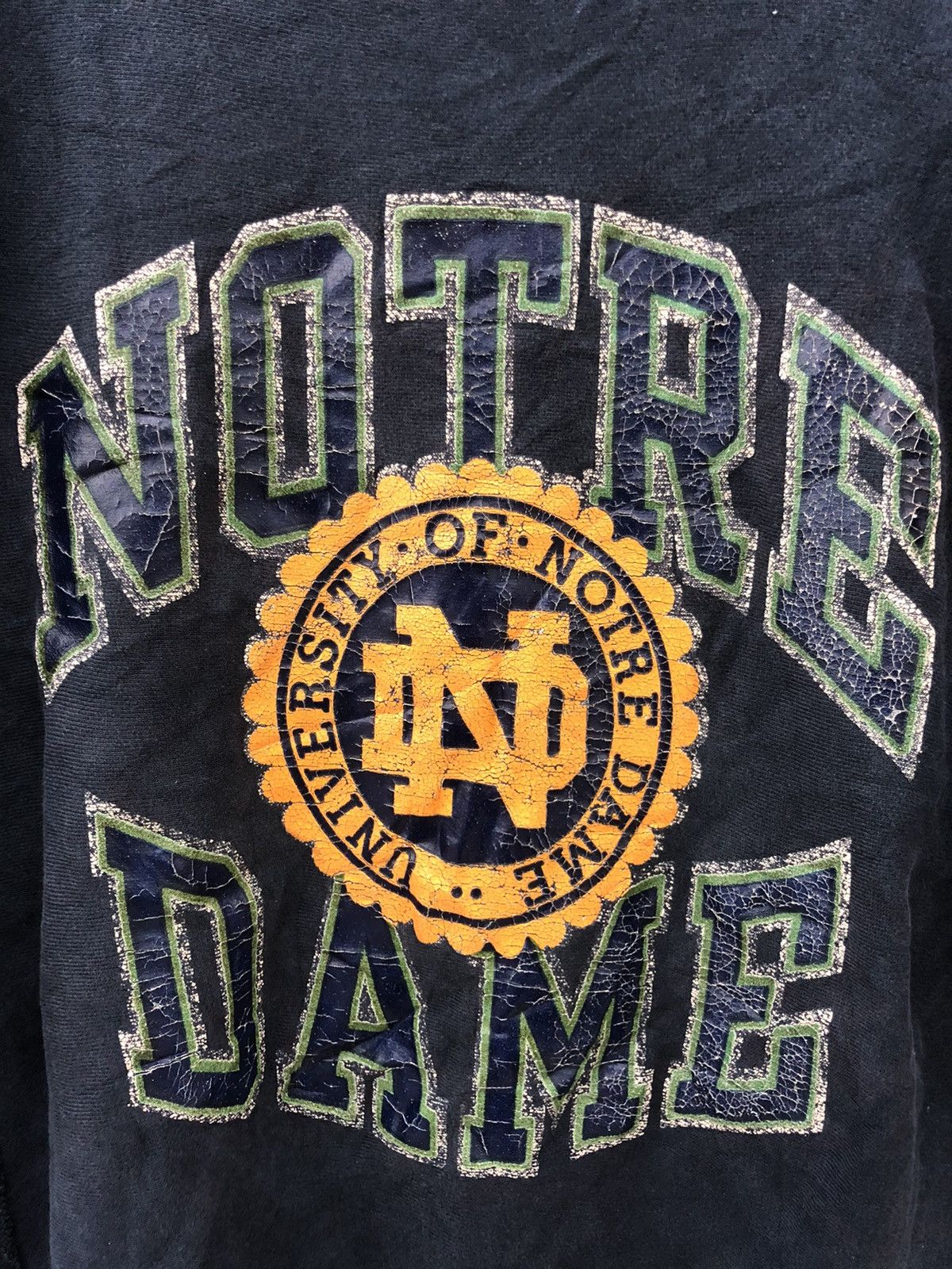 Champion Vintage 80s Sweatshirt Champion Reverse Weave - NOTRE DAME Size US XL / EU 56 / 4 - 3 Thumbnail