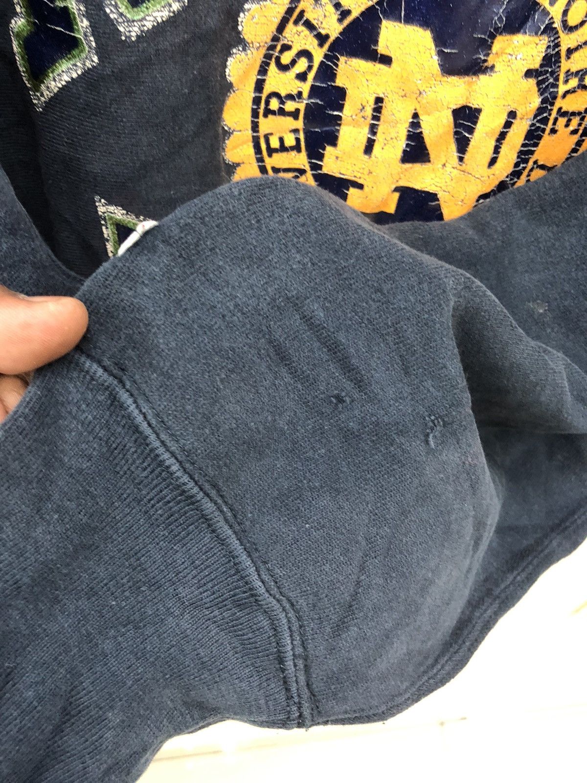 Champion Vintage 80s Sweatshirt Champion Reverse Weave - NOTRE DAME Size US XL / EU 56 / 4 - 10 Thumbnail
