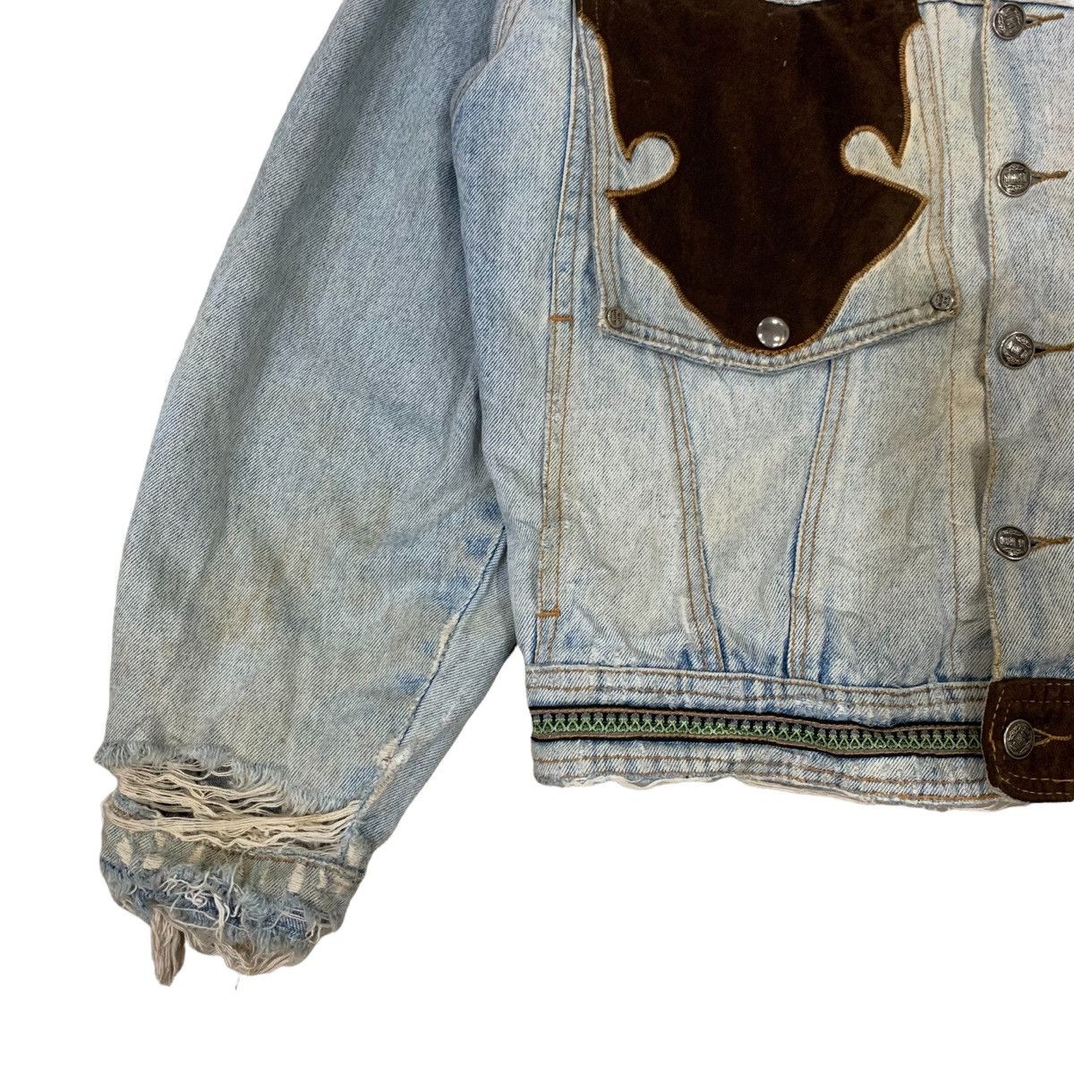 Japanese Brand × Vintage Vintage Blush On Distressed Denim Jacket Size US S / EU 44-46 / 1 - 4 Thumbnail