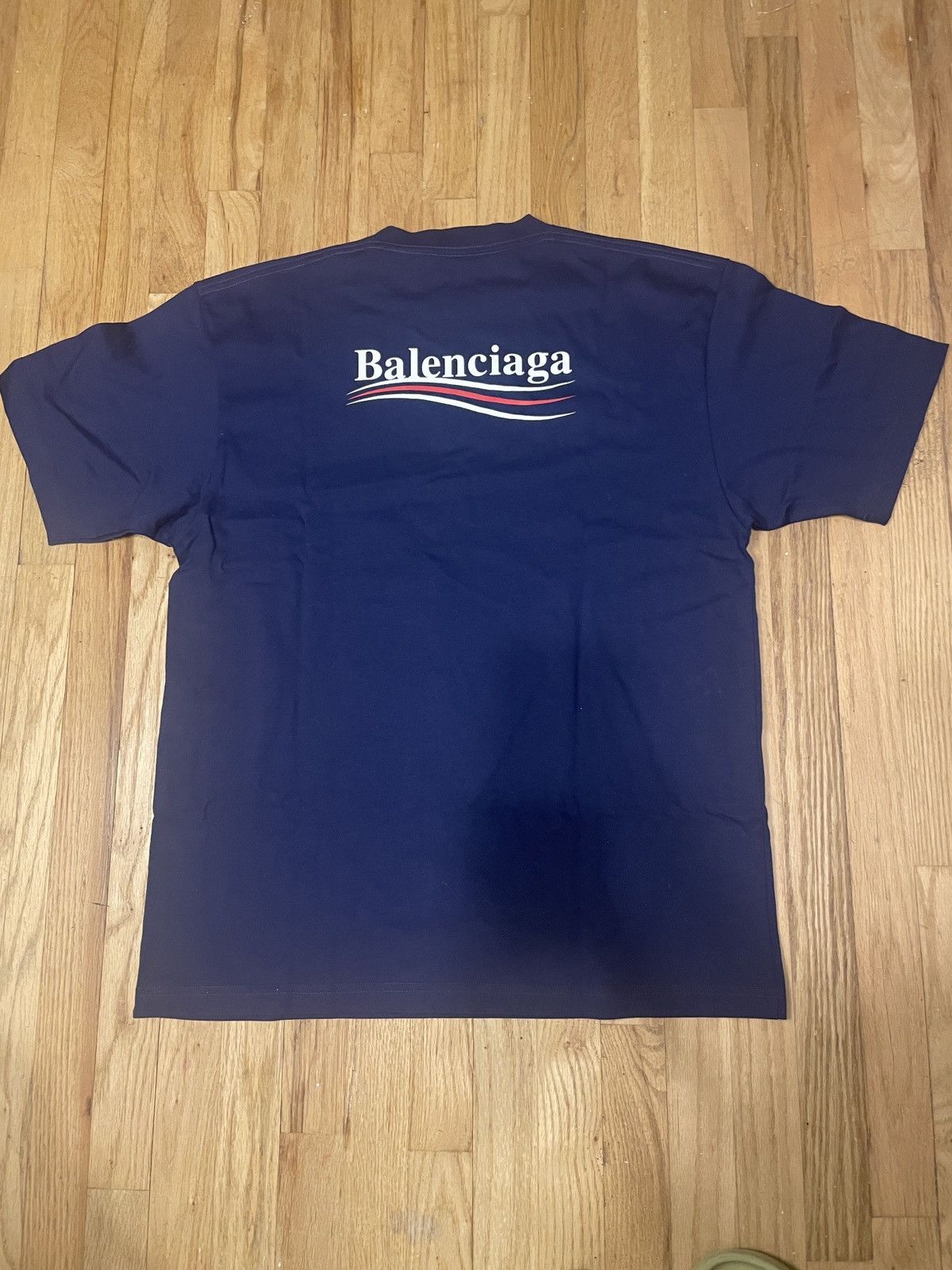 Balenciaga Political Campaigns T Shit Navy (Large sized) Size US S / EU 44-46 / 1 - 2 Thumbnail